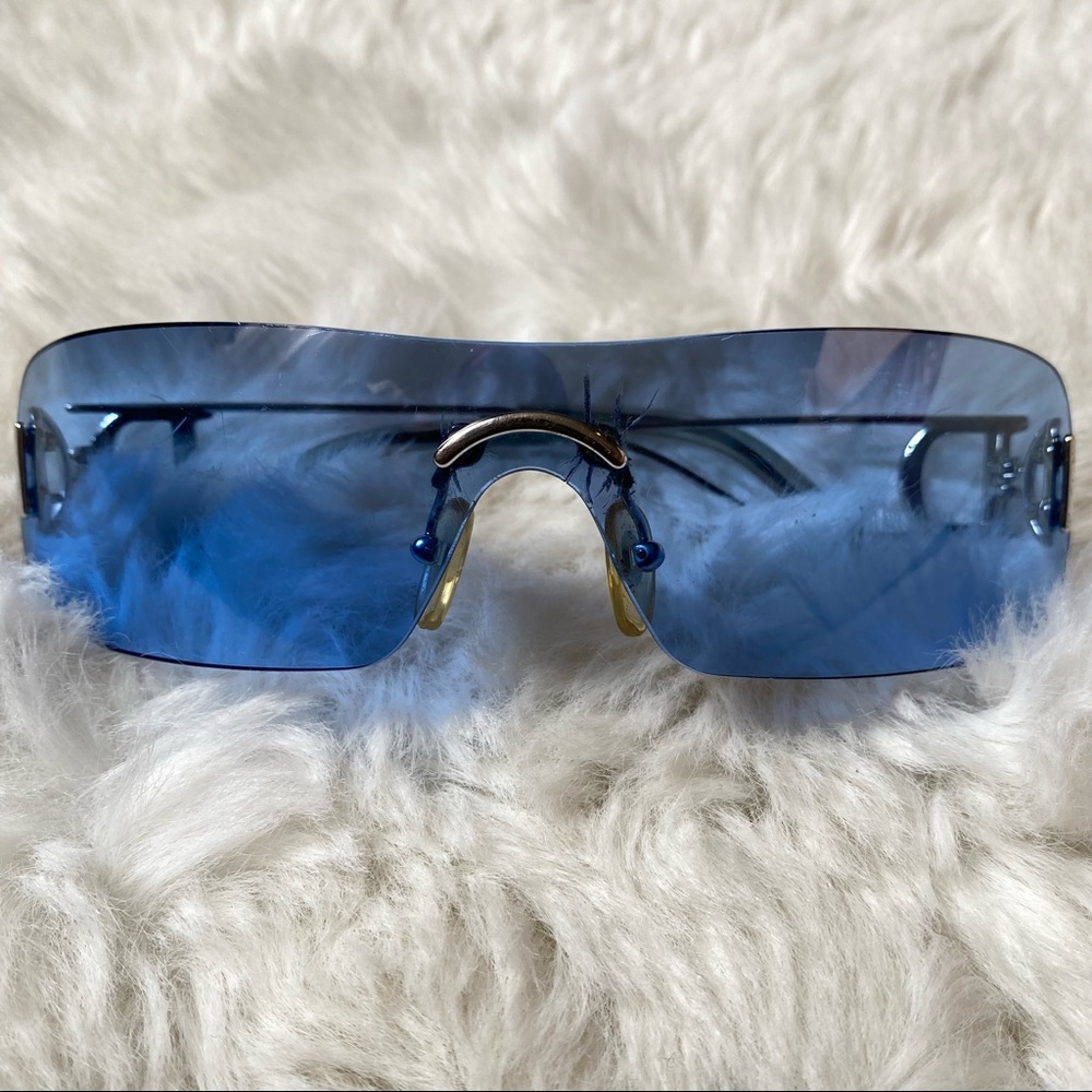 Vintage Dior Miss Diorella Blue Sunglasses
